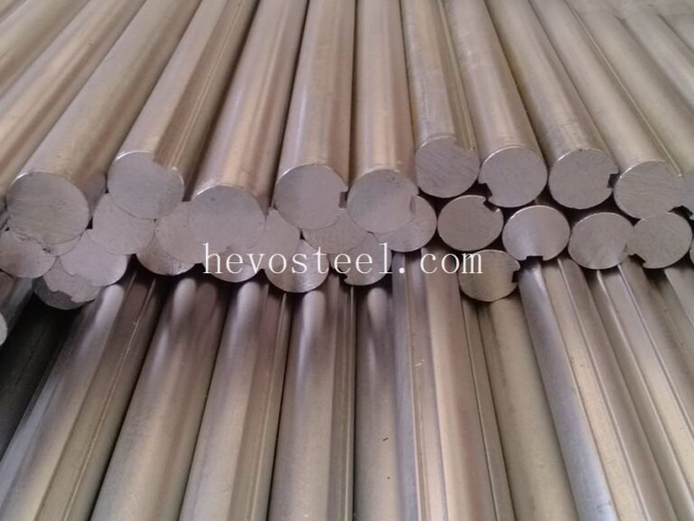 Eixo de acionamento sólido com um rasgo de chaveta usinado na HEVO STEEL