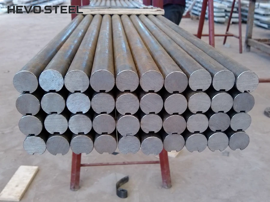 Solid drive shafts packed for delivery at HEVO STEEL