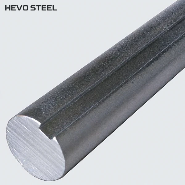 Solid shaft with keyway for commercial door systems by HEVO STEEL